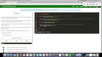 FreeCodeCamp: Mutations
