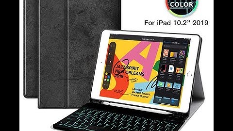 iPad Backlit-Keyboard Case for iPad 10.2 2019 - JUQITECH Smart Case with Keyboard
