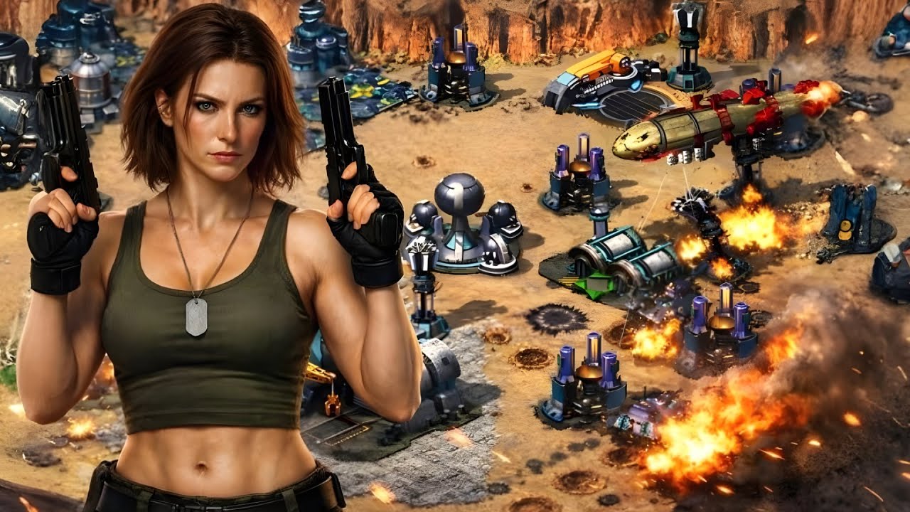 Red Alert 2 | Desert Prairie | (7 vs 1 + Superweapons)