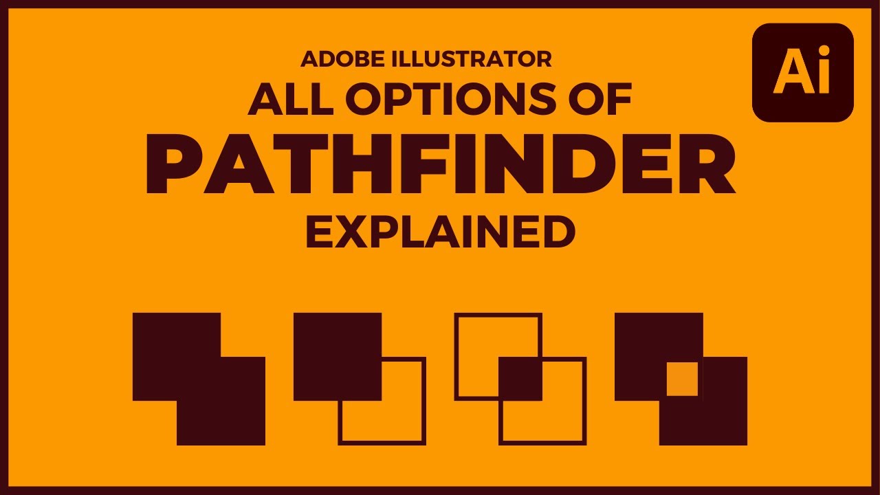How To Use Pathfinder Tool In Illustrator Illustrator Bangla