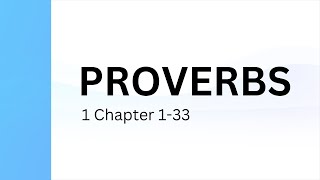 Proverbs Chapter 1 | Holy Bible - Indian Sign Language Version (ISLV)