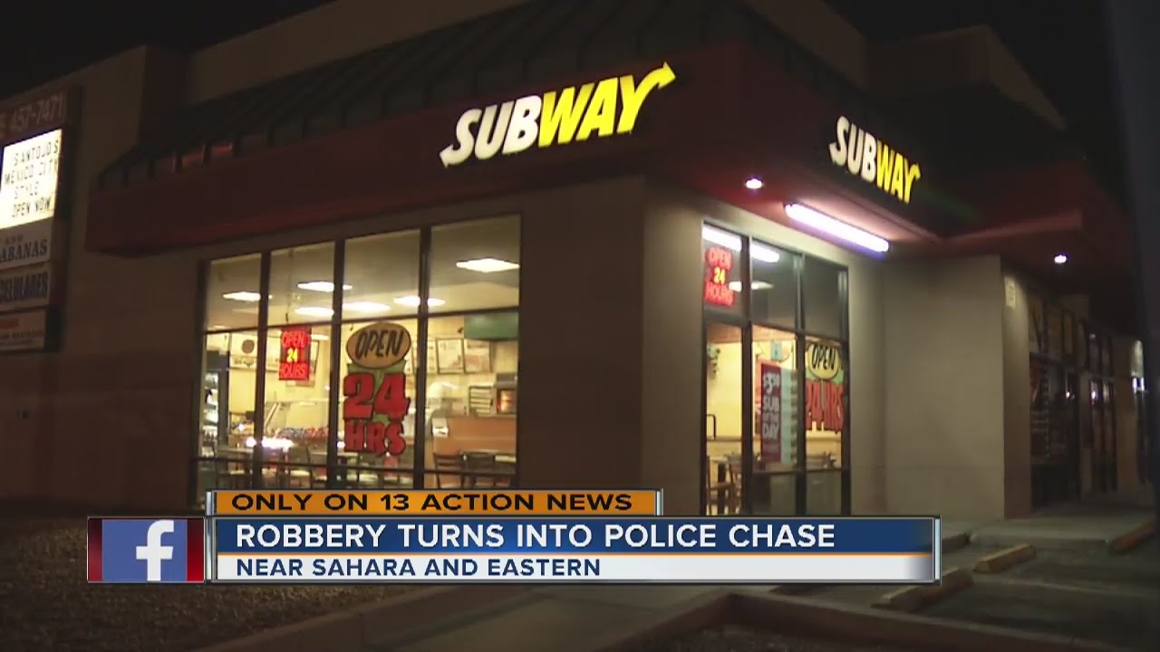 Robbery suspect arrested after high-speed chase - YouTube