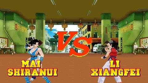 Fatal Fury Wild Ambition PS1 Mai Shiranui vs Li Xiangfei