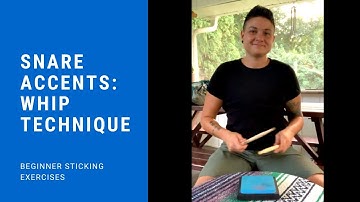 Accents: Whip Technique | Beginner Snare Exercises | Dani Fiore Music