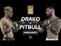 Highlights drako cossio vs pitbull martnez  lux fight league lightweight championship