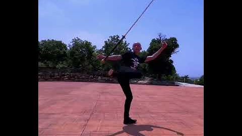 shaolin monk swing and balance sword
