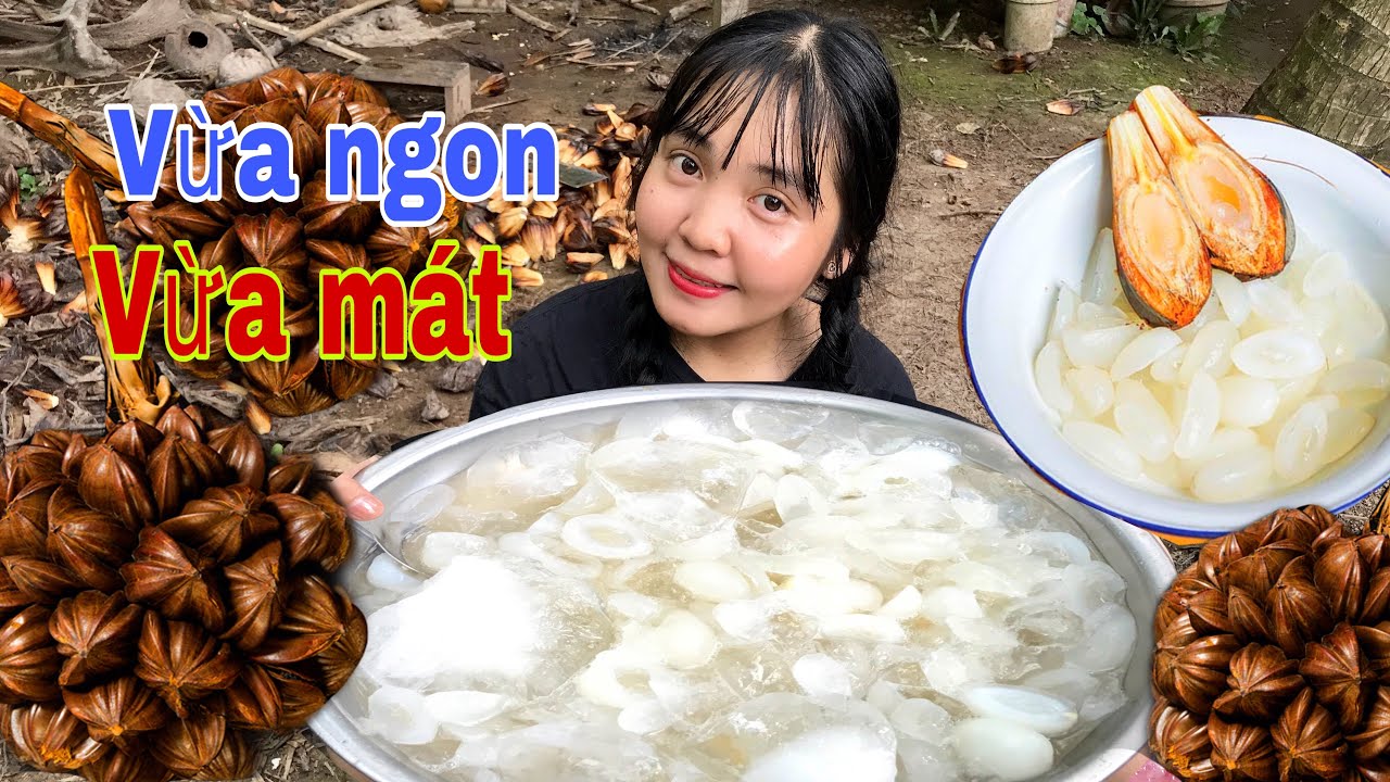 Dừa Nước : Chèo Xuồng Tìm Trái Dừa Nước Làm Thau Dừa Nước Dầm Đá Giải ...