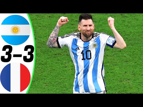 Argentina vs France 3-3 ( 4-2 ) - Goals and Highlights MESSI Vs MBAPPE on Final Battle 2022