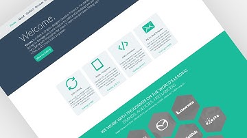 Adobe Photoshop PSD to CSS/HTML - Website Layout design & coding (Part 2)