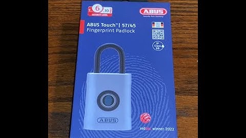 ABUS Touch 57/45 Fingerprint Padlock - Unboxing & Review