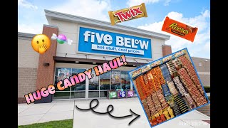 INSANE FIVE BELOW DUMPSTER DIVING CANDY HAUL ( OVER 300 PIECES)