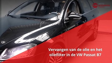 Vervangen van de olie en het oliefilter in de VW Passat B7
