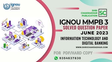 IGNOU MMPB 3 previous year Solved Question Paper (JUNE 2023) | MMPB-003 | MBA | IGNOU Question Paper