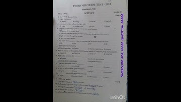 7th science 3rdmid term test question paper