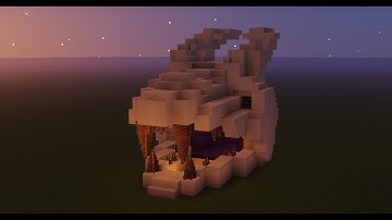 How to Build a Dragon Skull Nether Portal - Minecraft Tutorial
