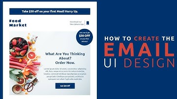 How to create the Email Template UI Design Using HTML and CSS | Email Template
