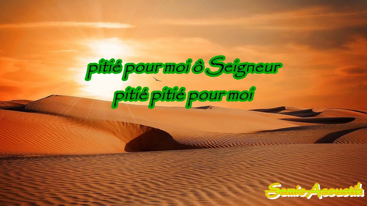 🎤PITIE POUR MOI Ô SEIGNEUR 