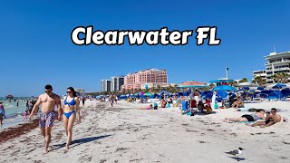 Spring Break 2024 - Tampa 4k Walking Tour Florida's Clearwater Beach