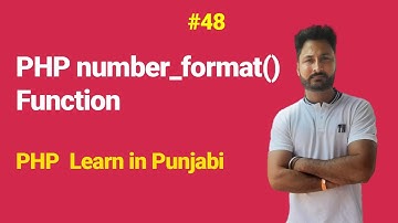 PHP string number_format() function