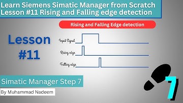 Rising and falling edge detection using Ladder Logic in Simatic Manager || session 11