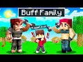 Adopted By a BUFF FAMILY in Minecraft!