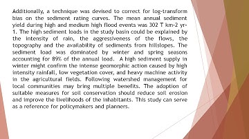 Estimation of Suspended Sediment Load in the Ressoul Watershed, Algeria IJHR 2019 41 1 12
