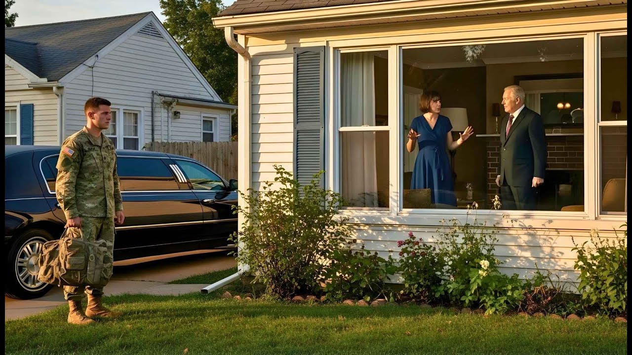 Солдат вернулся домой и увидел лимузин возле своего дома