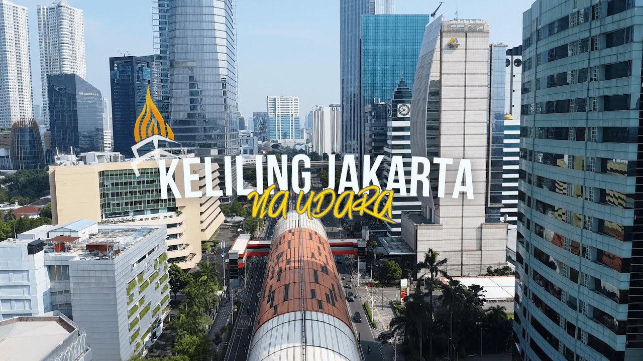 [Drone View] Keliling Kota Jakarta Pagi - Malam dalam 2 Menit Terbaru 2025 || TeknoDrone ID