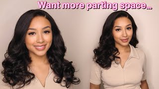 REALISTIC HAIRLINE &amp; MORE PARTING SPACE! | INSTALL &amp; STYLE | FT. LUVME HAIR
