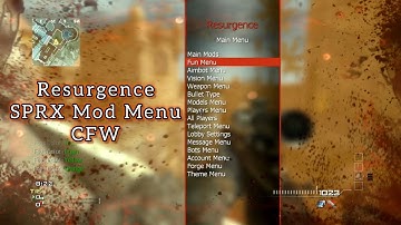 MW3 | 1.24 | Resurgence | Multiplayer | SPRX Mod Menu | (CFW) [+Download]
