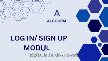 How to Signup & Login On ALGO-CRM (English)