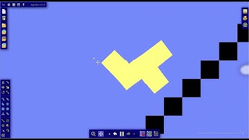 Softbody "F" Pentomino in Algodoo