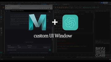 Maya + chatGPT - create custom window