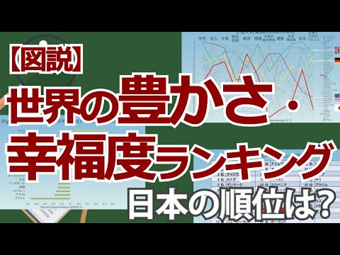 【図説】世界の豊かさ・幸福度ランキング