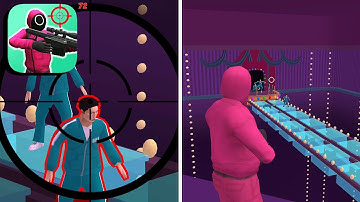 K-Sniper Challenge 3D Gameplay 🏃‍♂️🦑👑 All Levels Part 2