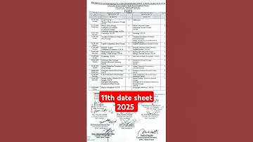 11th class date sheet 2025 all Punjab board|first year paper date sheet 2025 all Punjab#bahawalpur