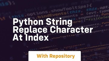 python string replace character at index