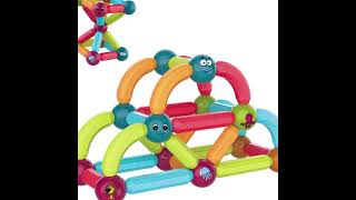 Jp Global Magnetic Building Blocks Toys Playing Stacking Game (Magnetic Sticks 38 Pcs)-Multicolor