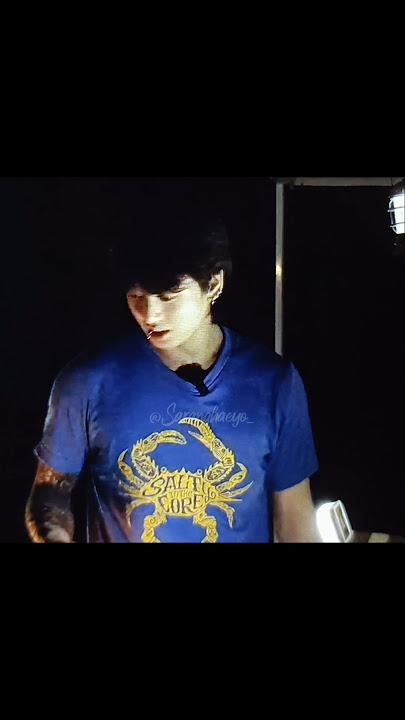Jungkook was talking with ghost of a bug (in his dinner)🤣😭