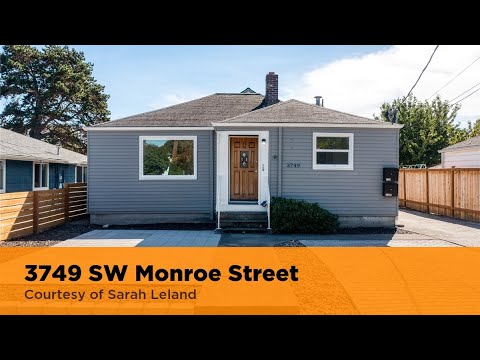 3749 SW Monroe Street, Seattle, WA home video tour