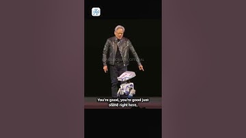NVIDIA CEO Jensen Huang Talks to Robot Blue Like a Friend! 🤖💬 #AI #Robotics #NVIDIA #Shorts