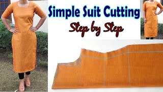 Simple Sleeveless Kurti Cutting and Stitching | Boat Neck Kurti | Kameez Drafting in Hindi