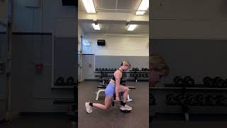 Front foot elevated split squat iso hold (exercise library demo)