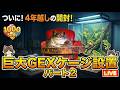 【パート2】巨大GEXケージ設置！12匹のアマガエル大豪邸へ…トラブルからの再開ライブ【グラステラリウム 4530】