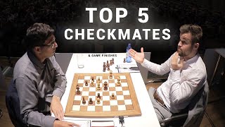 Top 5 Checkmates & Game Finishes || GRENKE Chess 2024 screenshot 3