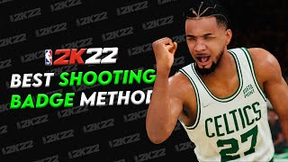 THE BEST SHOOTING BADGE METHOD IN NBA 2K22 CURRENT GEN — PS4