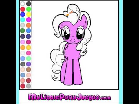 Juego Colorear Pinkie Pie My Little Pony - YouTube Juego Colorear Pinkie Pie My Little Pony - YouTube