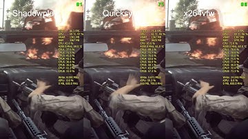 NVENC 1.0 vs QuickSync 3.0 vs x264vfw (1080p@60fps Performance Test)