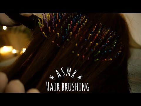 [ASMR]-Hair-Brushing-5-Different-Hair-Brushes-|-Intens