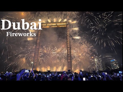 Dubai New Year S Fireworks 2026 UAE Spectacular Show At Dubai Frame In 4k 
